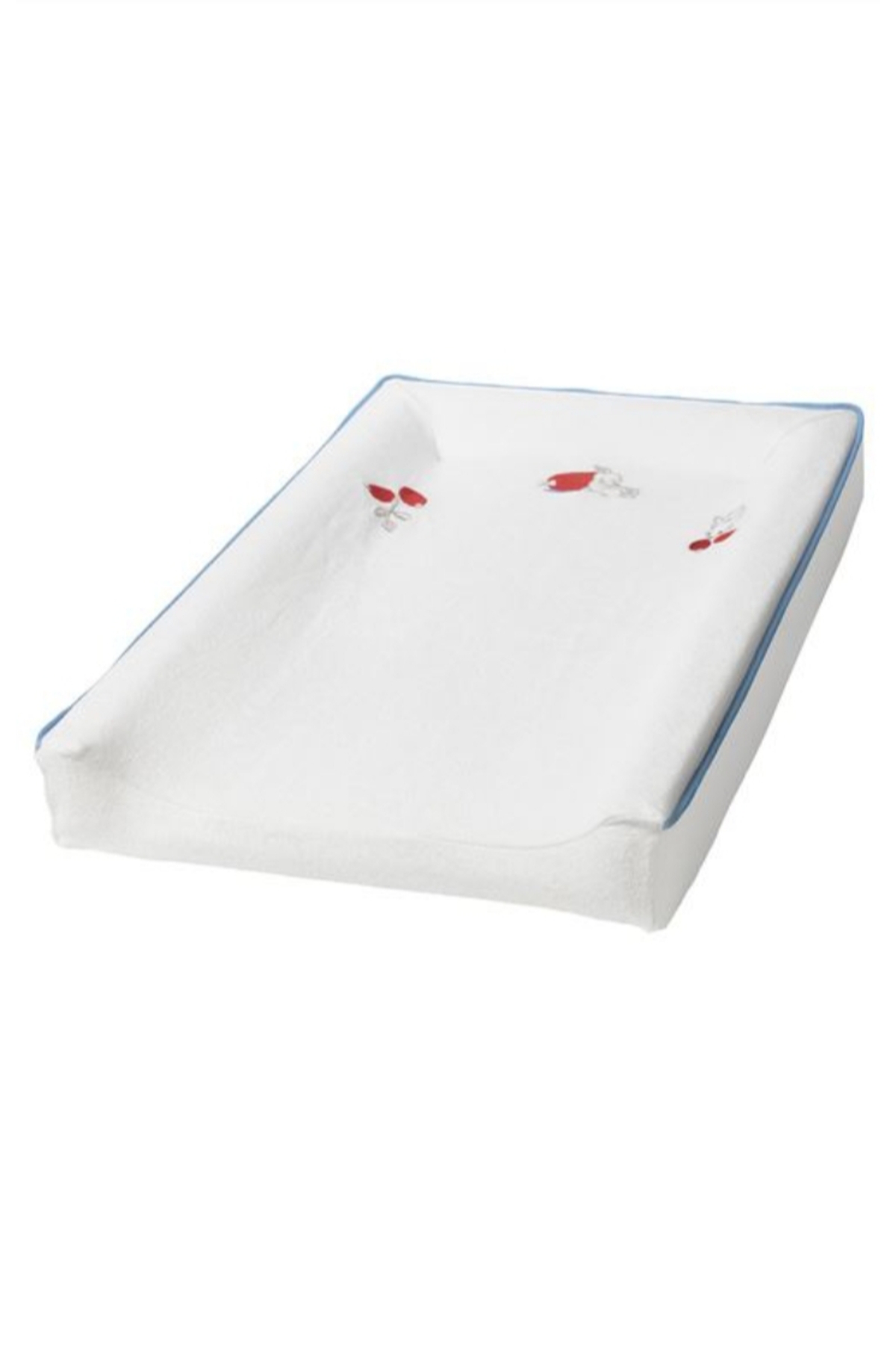 IKEA VADRA Beyaz Mavi Bebek alt değiştirme pedi kılıfı 74 X 48 Ölçü fotoğrafı 2 (önizleme)