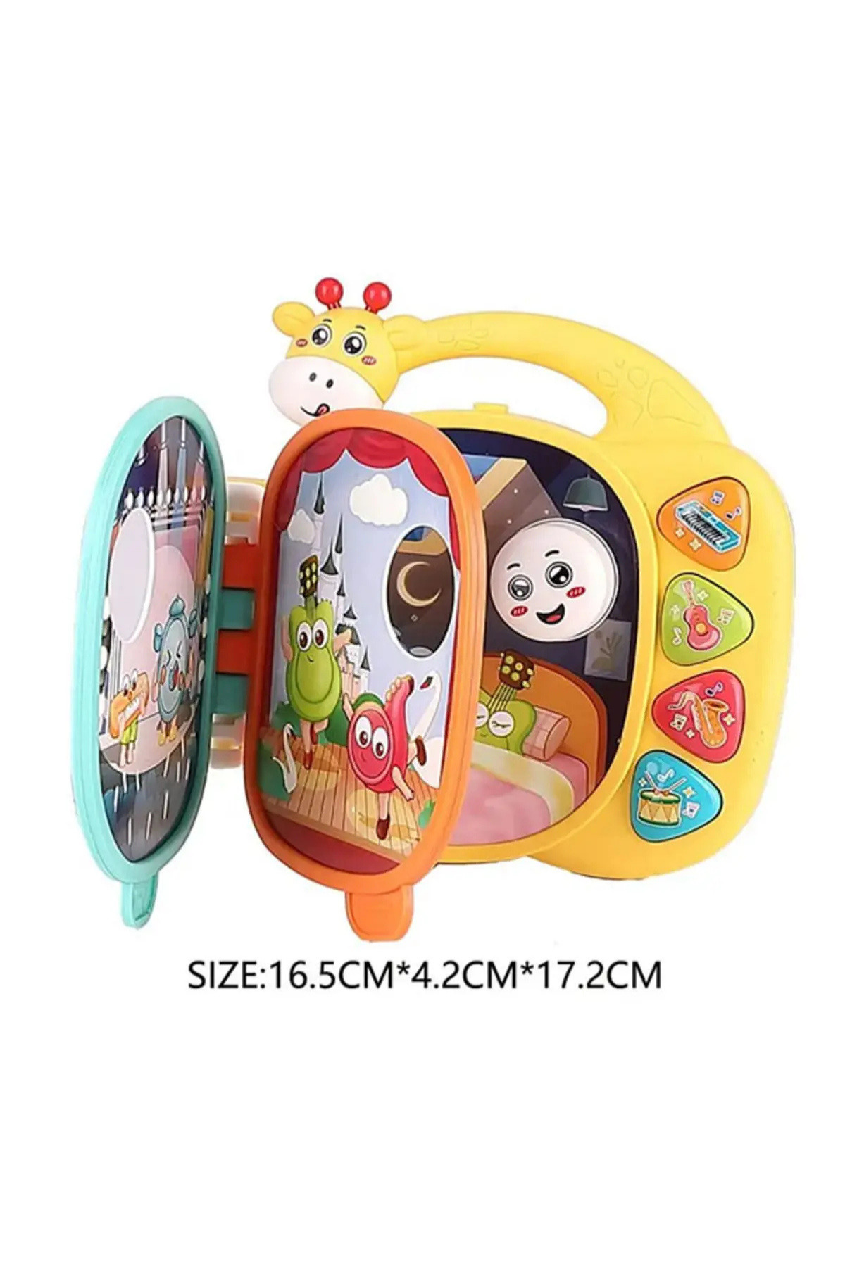 craftivio Zürafa Kitap Eğitici Müzikli Sesli Ve Işıklı İnteraktif Bebek Oyuncağı (+12 Ay) fotoğrafı 3 (önizleme)