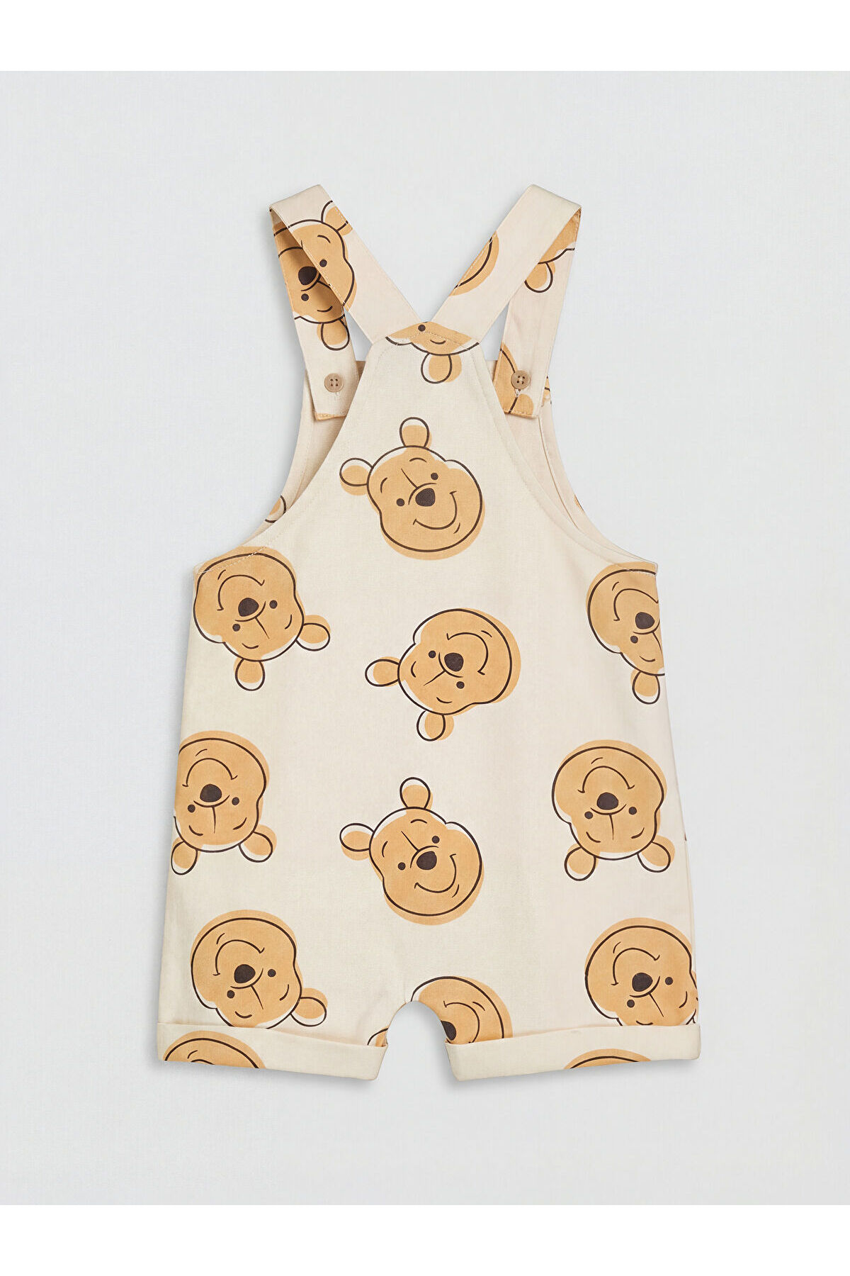 LC Waikiki Nevaa Collection Ekru Winnie the Pooh Baskılı Erkek Bebek Salopet ve Tişört fotoğrafı 6 (önizleme)