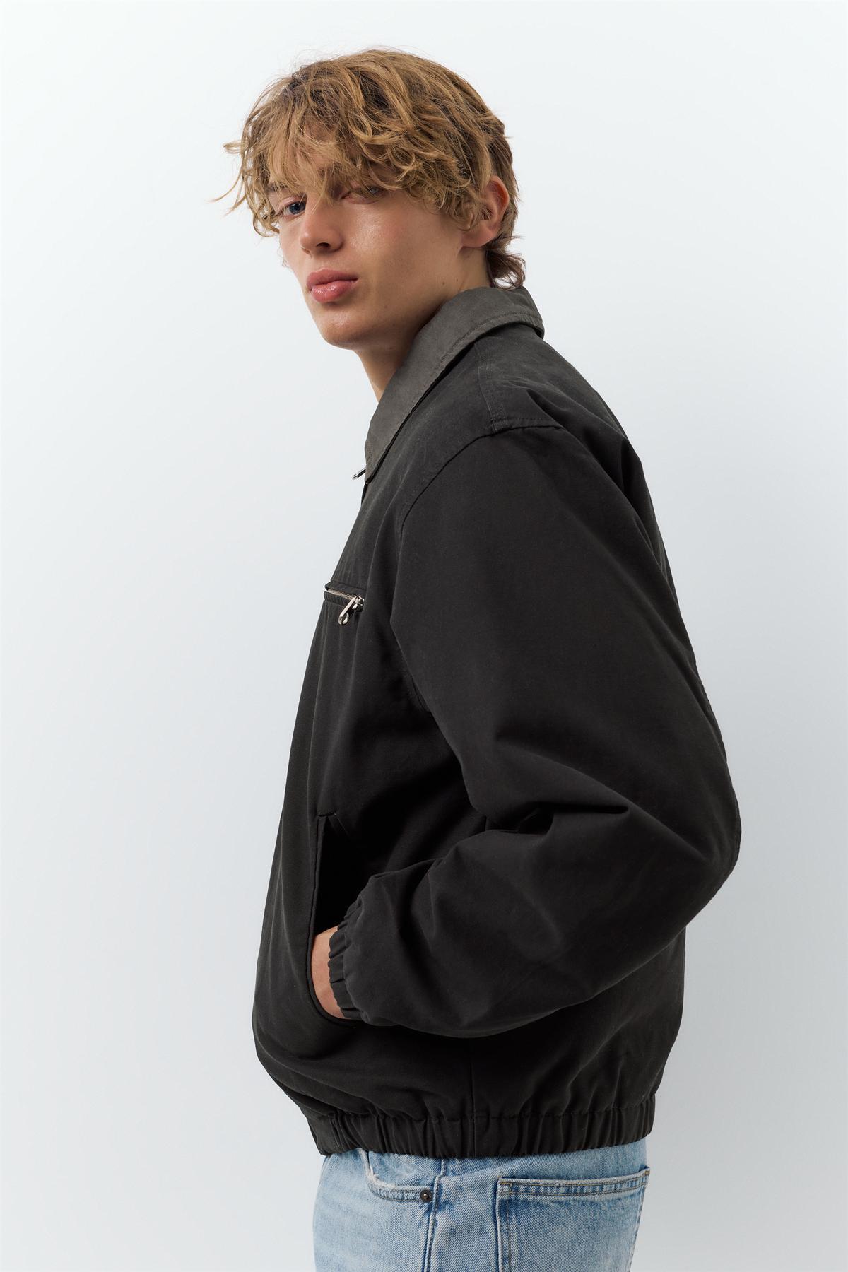 Pull & Bear  Kontrast yakalı ceket - Görsel 4