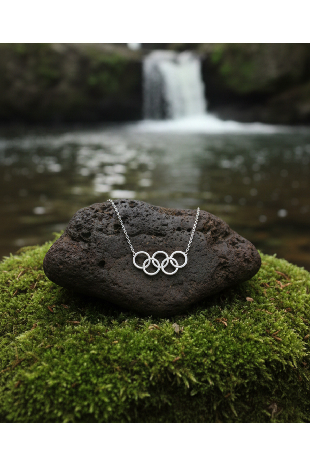 Moda Hilye www.modahilye.com 925 Ayar Gümüş Olimpiyat Kolye görsel 4