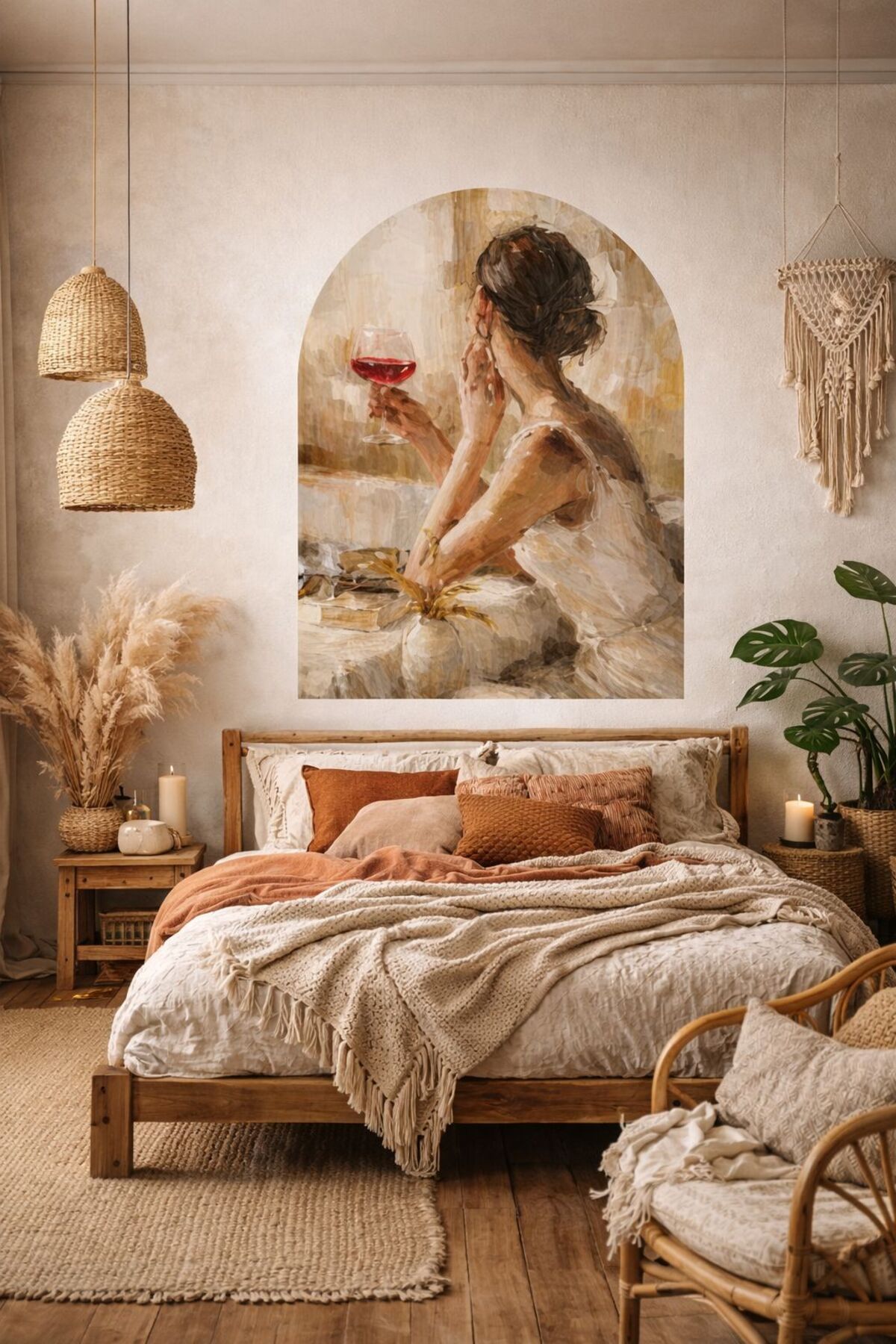 Bohemian Women wall sticker set