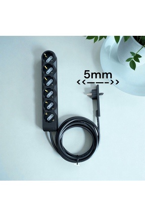 Noki ORVI PRIME 6’lı İnce Fişli Uzatma Kablosu 1.5m Çocuk Korumalı