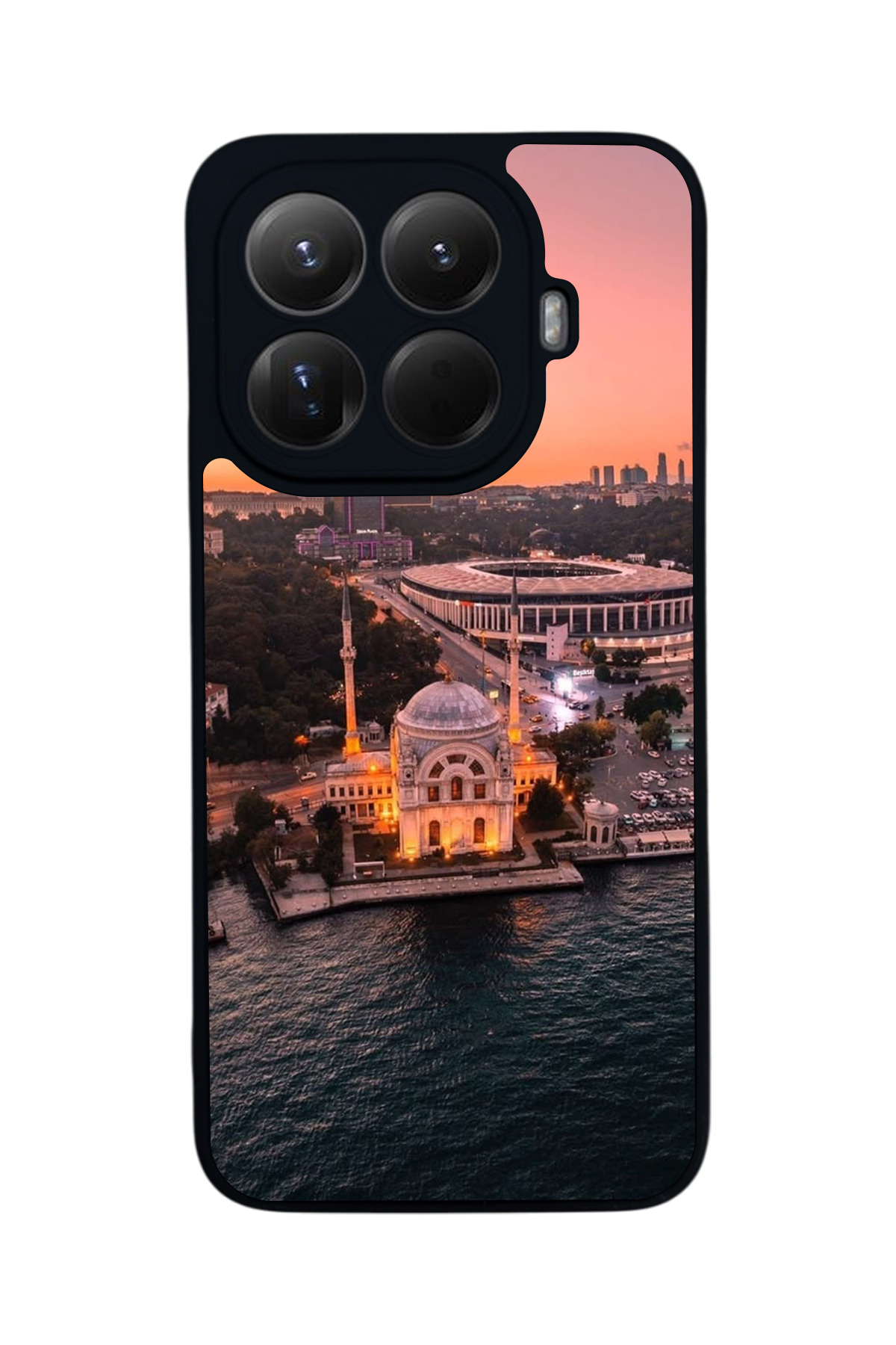 Mi 15 T Pro 5G Compatible Printed, Matt Black,Soft Silicone, Protective,Shock Absorbing Cover,Case