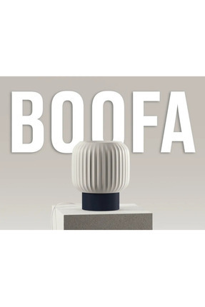 Morvia BOOFA Masa Üstü Lamba – Modern Ribbed Form, E27 Uyumlu Premium Dekorat...