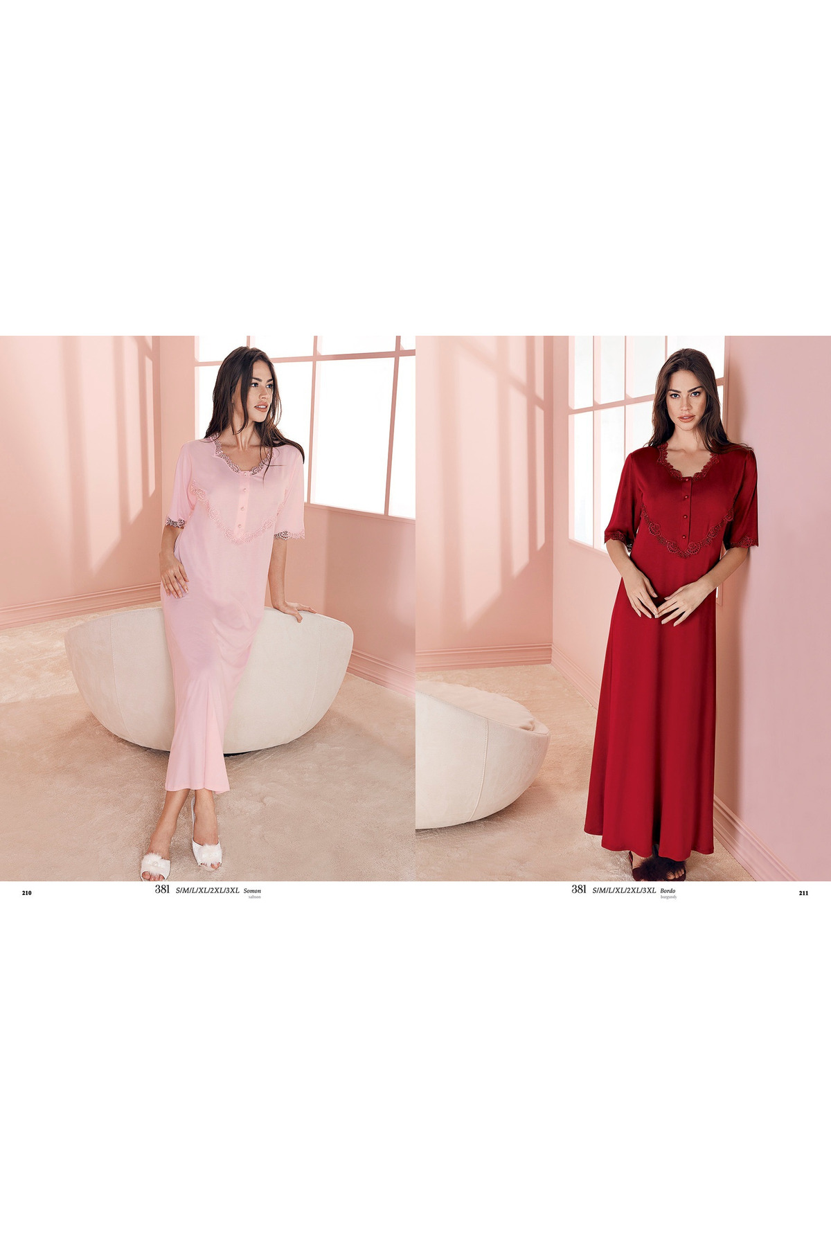 Espuar Kadın 381 Penye Rahat Lohusa Tek Gecelik