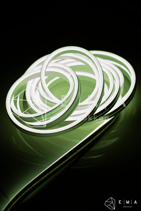 Ema Dükkan 24 Volt 20 Metre Beyaz Neon Led Işık Prize Takılmaya Hazır Değil N...