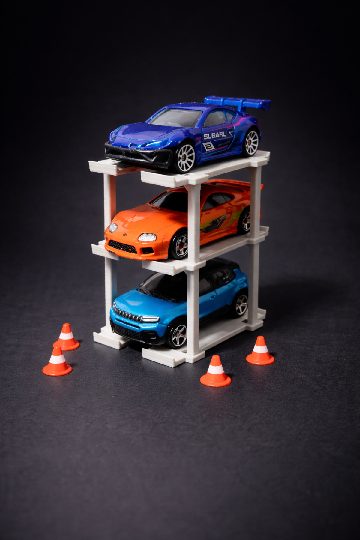 HOT WHEELS Modüler Oyuncak Araba Garajı 1/64 – Kat Kat Ayrılabilir & Eklenebilir Araç Sergileme Rafı(3 katlı) fotoğrafı 2 (önizleme)