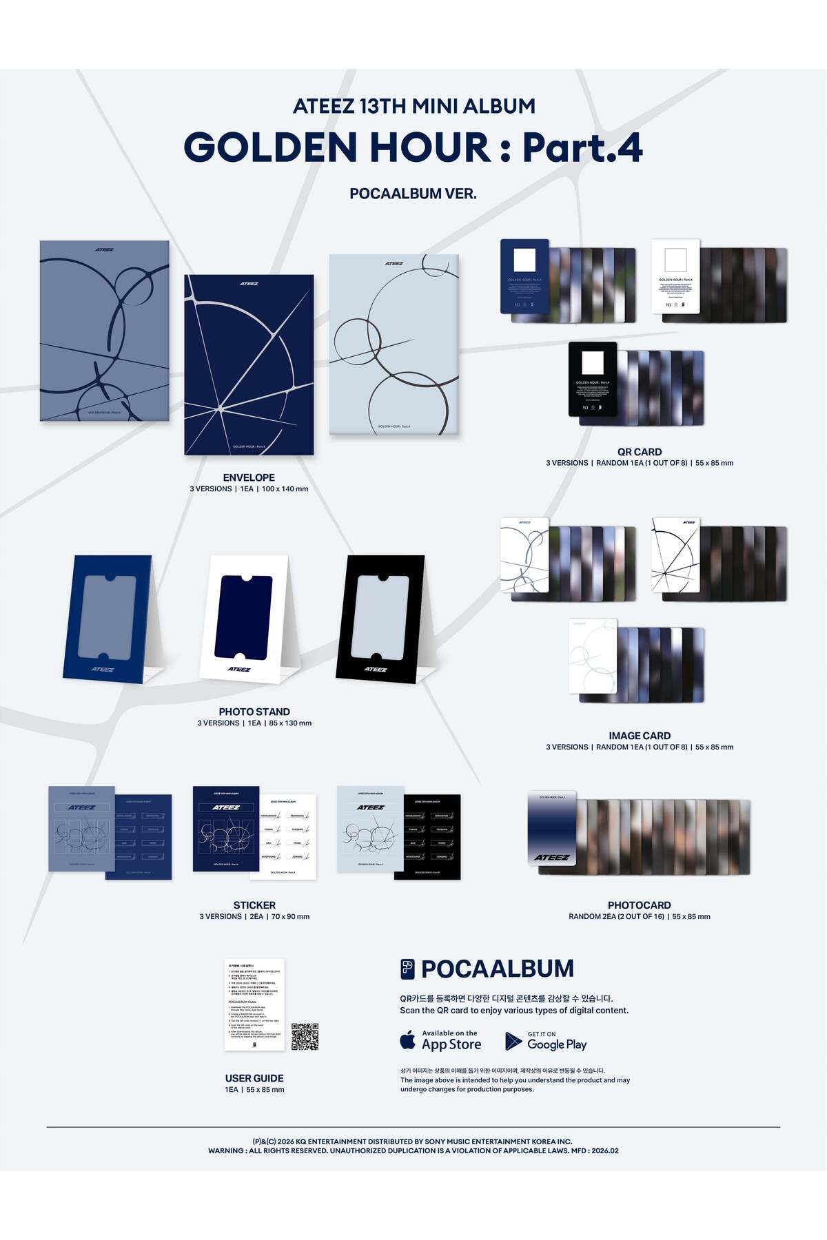 tays store ATEEZ - [GOLDEN HOUR : Part.4] Mini POCAALBUM Ver