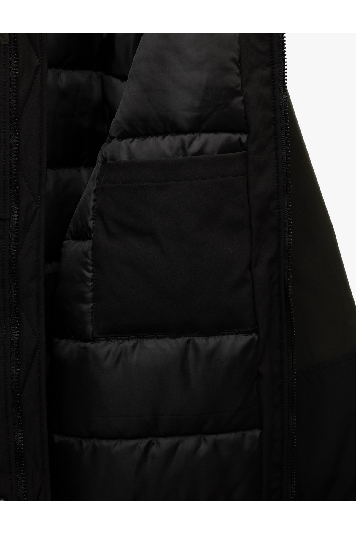 Çıkarılabilir Kapşonlu Baskılı Cep Detaylı Parka Mont — مشکی 6WAM00023HW — تصویر 7 از 7