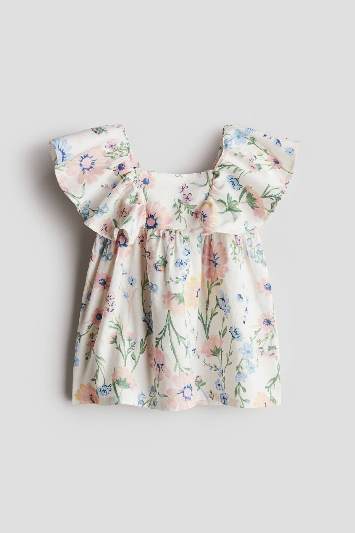 H&M Farbalalı Elbise fotoğrafı 4 (önizleme)