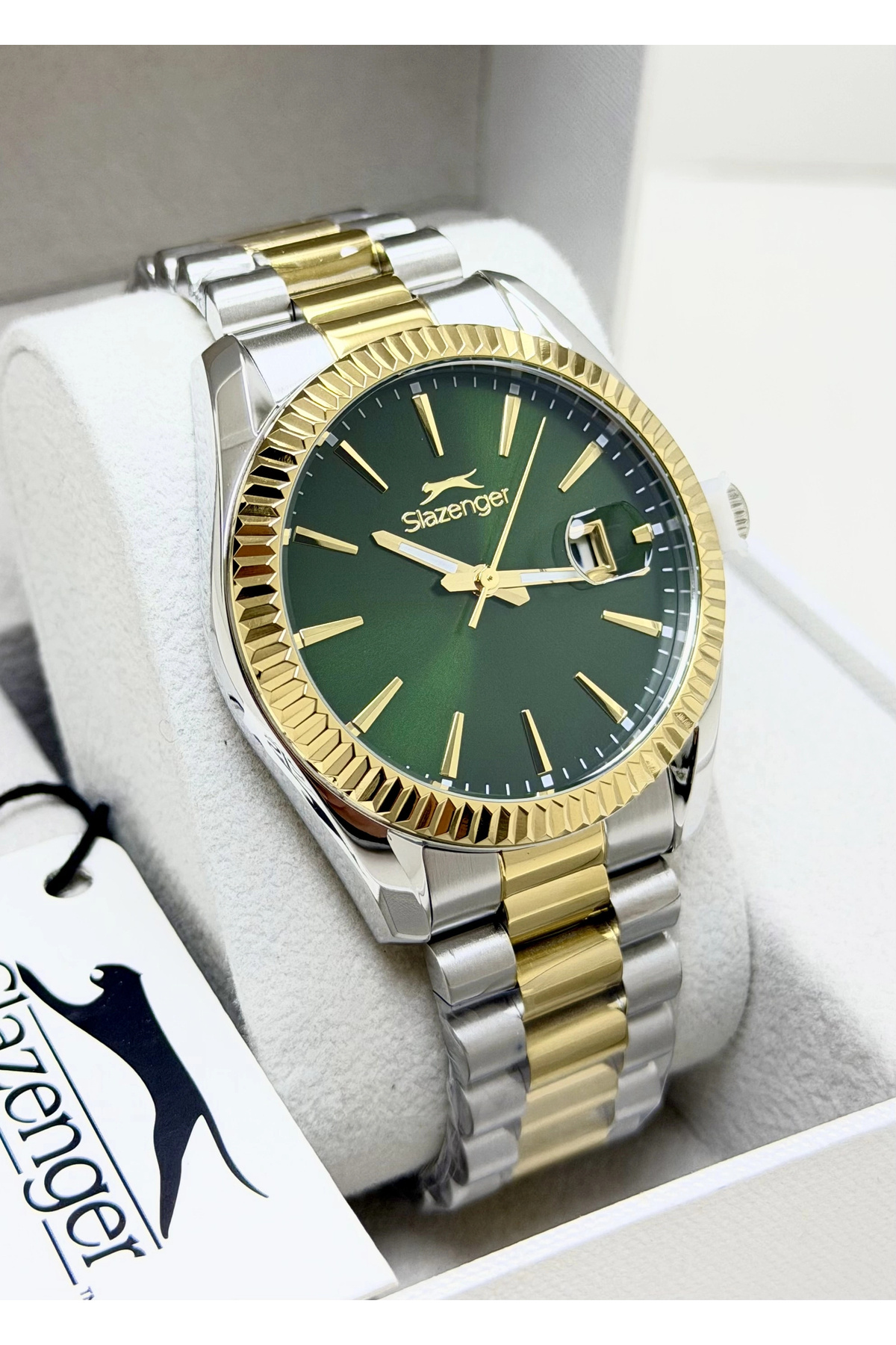 Salsation サルセーション 淡緑 Slazenger Orijinal 2 Yıl Garantili Yeşil Kadran 10ATM Su