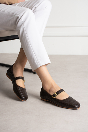 BYRAMSE Kadın Örgü Babet Hafif Taban Rahat Kullanış Günlük Ofis Ayakkabısı