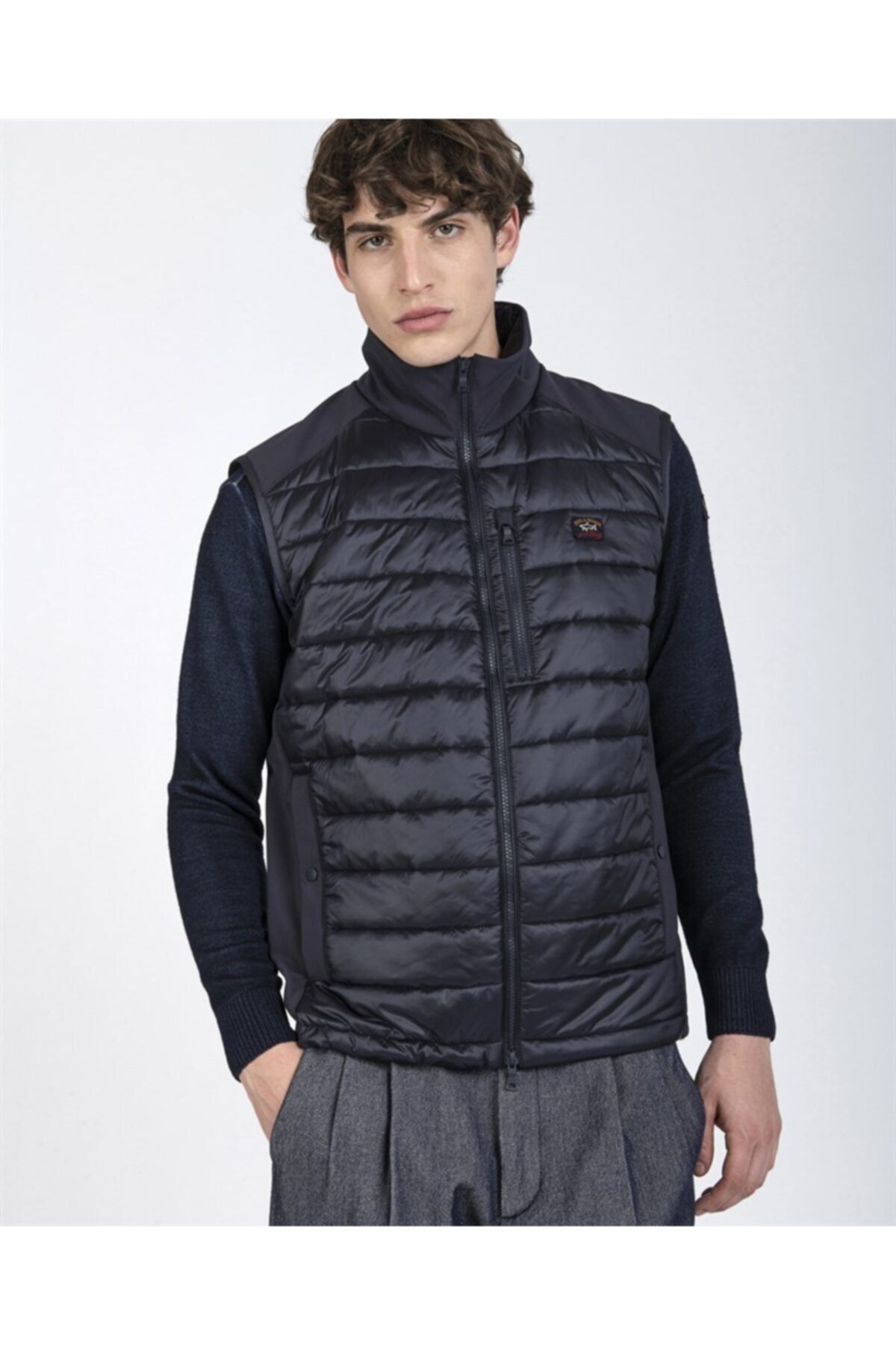 PAUL&SHARK Men's Hybrıd Waıstcoat