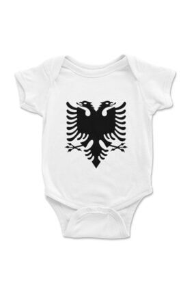 Arnavutluk Desenli Bebek Body, Bebek Zıbın, Bebek Tulumu BB352
