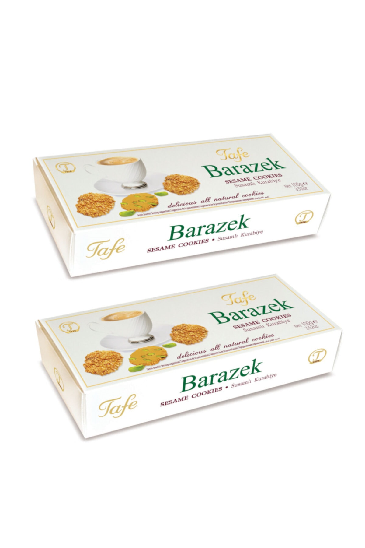 TAFE Barazek Susamlı Antep Fıstıklı Kurabiye 100 X 2 Paket - Fiyatı ...