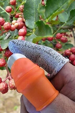 Hty Silikon Parmak Koruyucu Meyve Toplama Aracı Bahçe Kesme Bıçak Eldiven PRA-3405462-1463