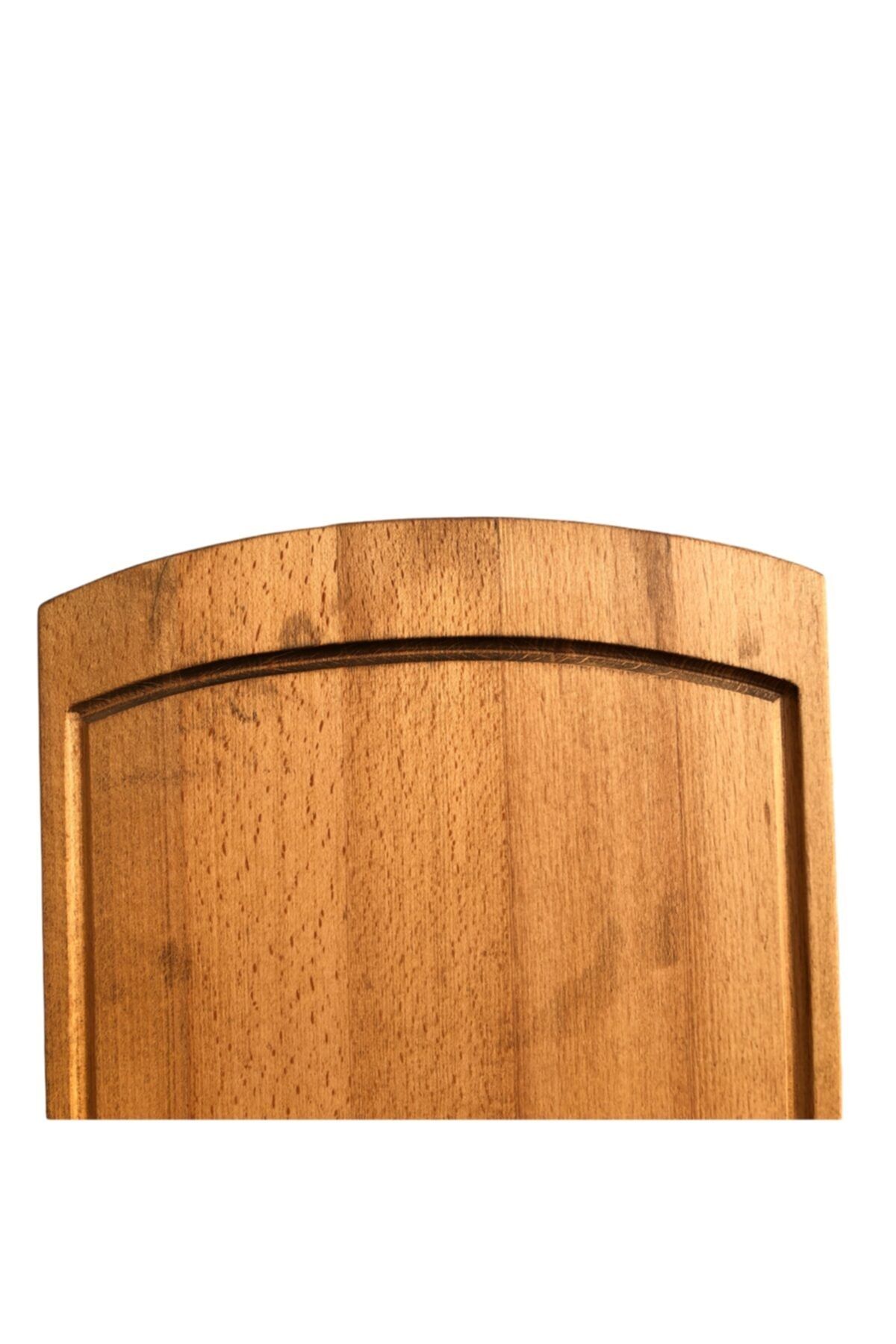 kütükland-Beech Oval Presentation Steak Chopping Cutting Board Small 3