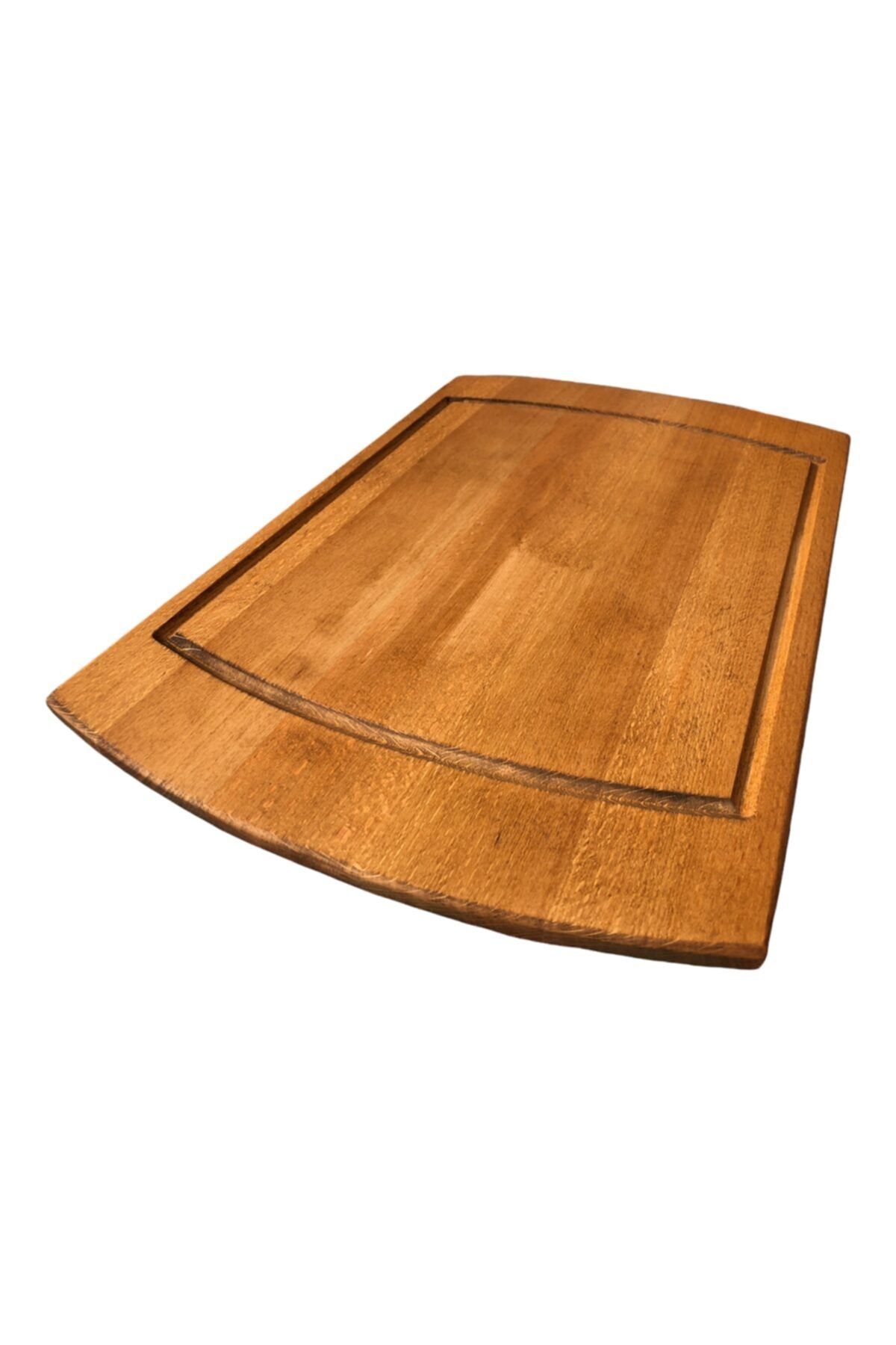 kütükland-Beech Oval Presentation Steak Chopping Cutting Board Small 4