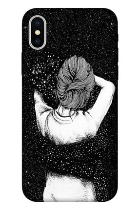 Iphone X Xs Kılıf Resimli Silikon - Siyah Aşk Stok2158 applanssuet13
