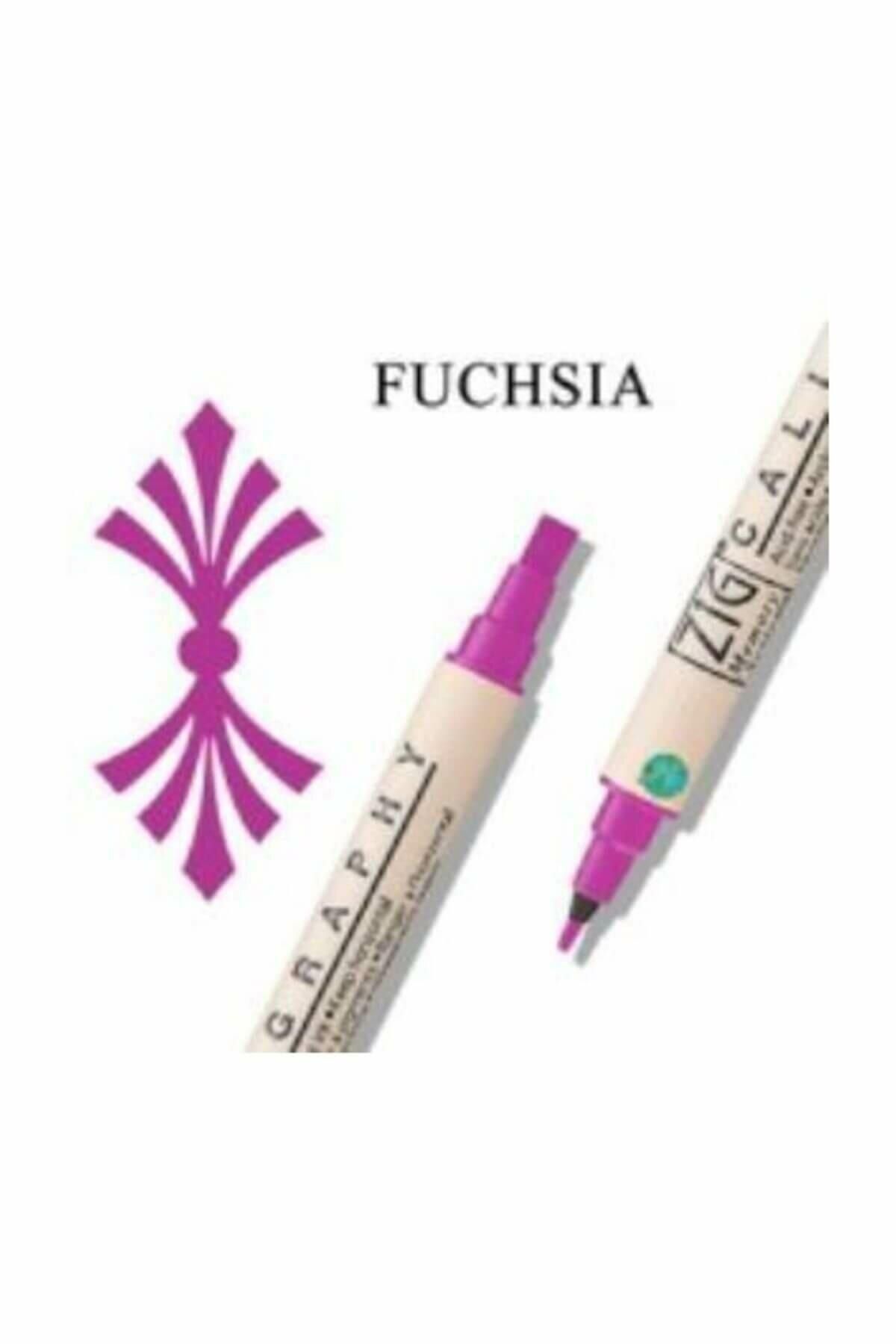 Zig-Calligraphy Double End Calligraphy Pen 2mm + 5mm 082 Fuchsia 3