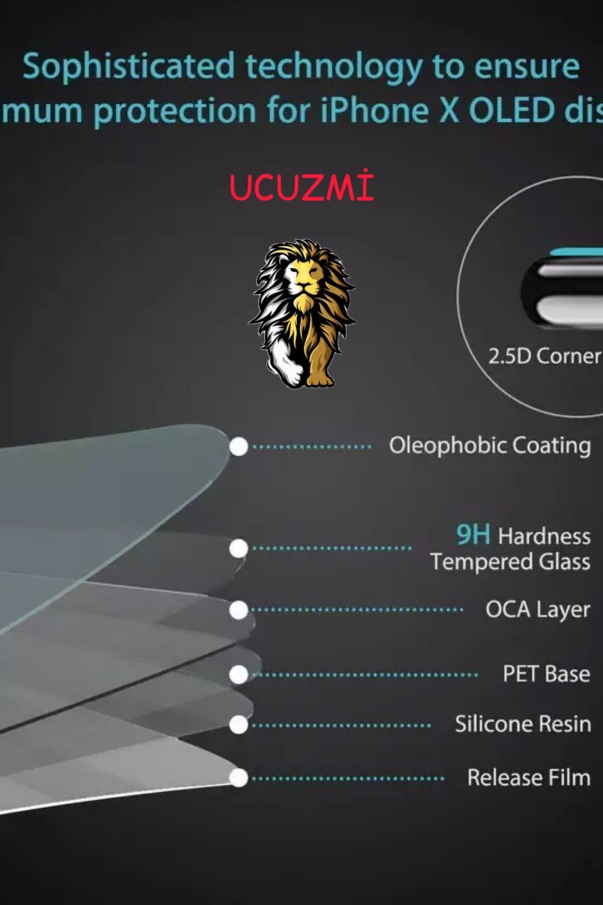 Iphone 12mini Uyumlu Kırılmaz Cam Koruyucu Dcx-9h Tempered Ön Ekran Ve Arka Panel Şase Tam Korumalı 2