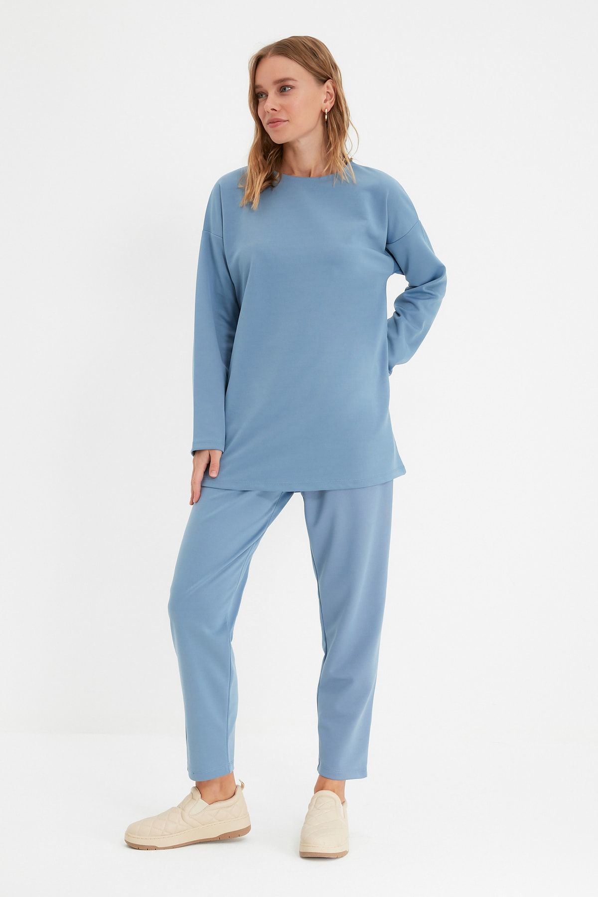 Trendyol Modest Zweiteiler Dunkelblau Regular Fit Fast ausverkauft