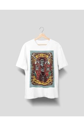 rock poster Guns and Roses dizayn tasarım baskılı tişört PLBGNR004