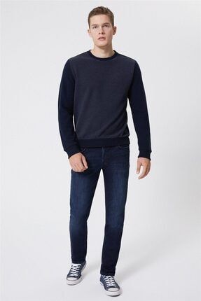 Erkek Newdiagonal O Yaka Sweatshirt K. Lacivert 221 LCM 241043