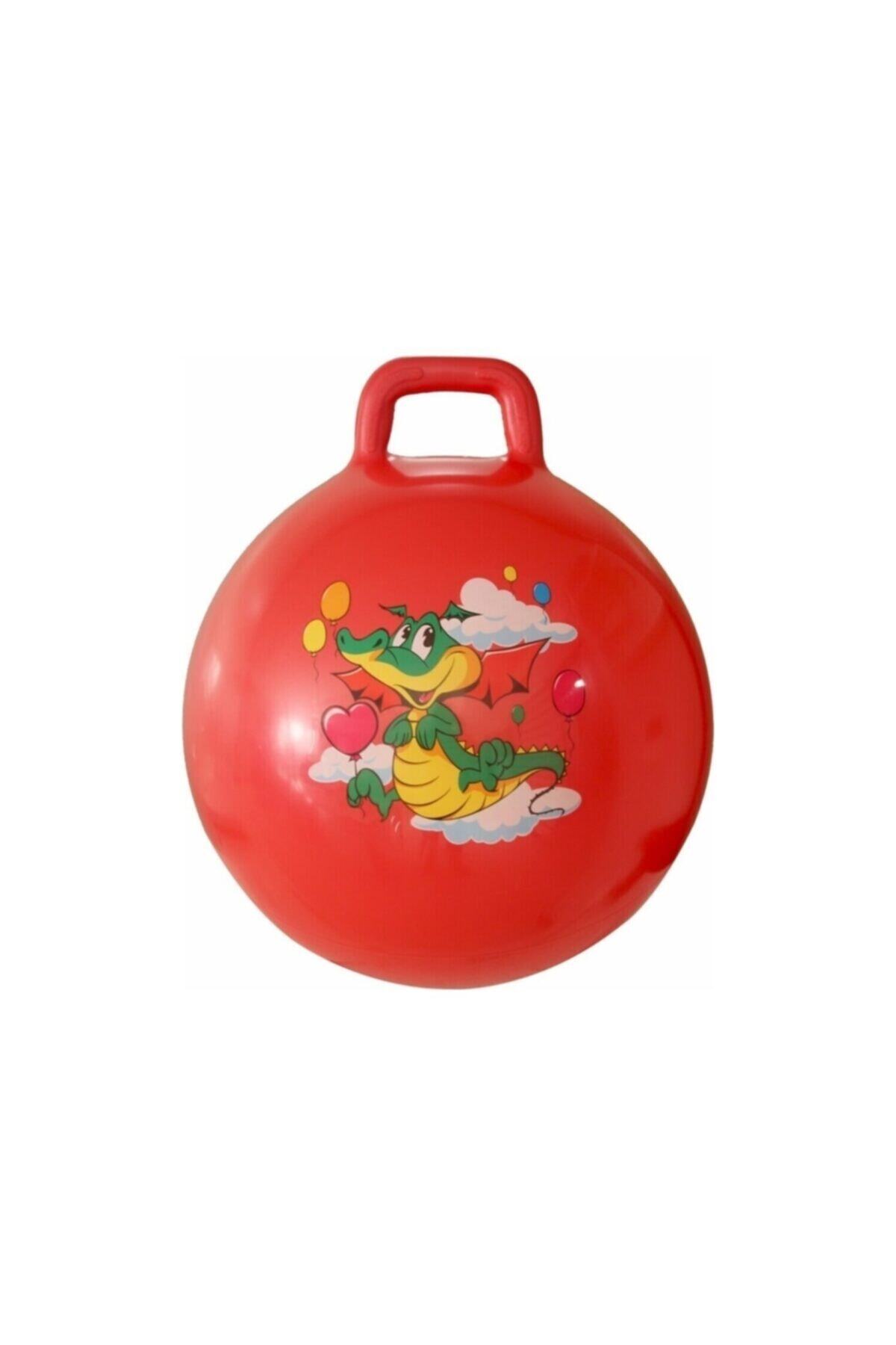 CAN SPORTS Can Sport Zıplama Topu 60kg Taşıma Kapasiteli Zıp Zıp Pilates Topu Kırmızı