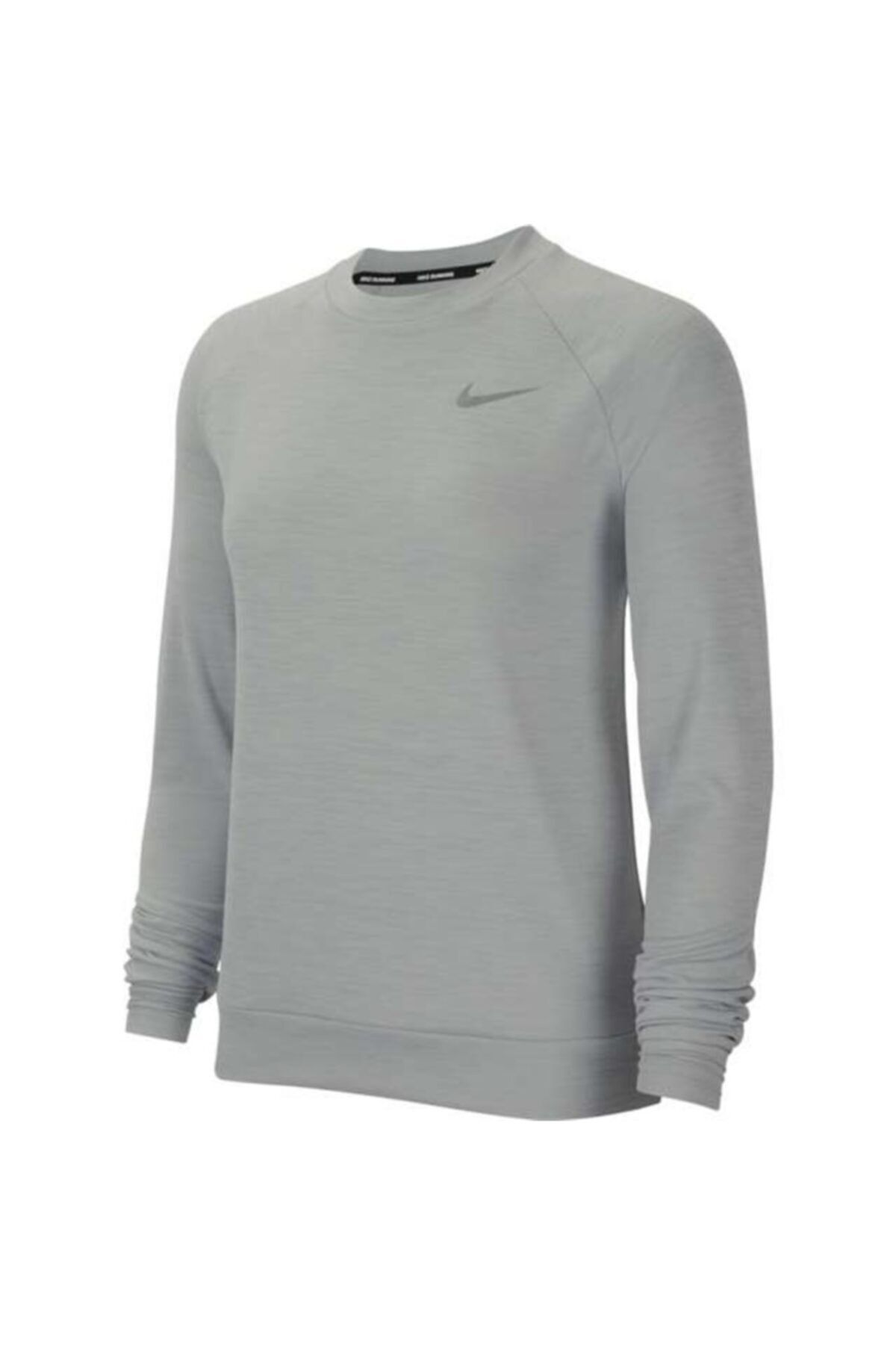 Nike W Nk Df Pacer Crew Kadın Gri T-shirt Cu3270 077