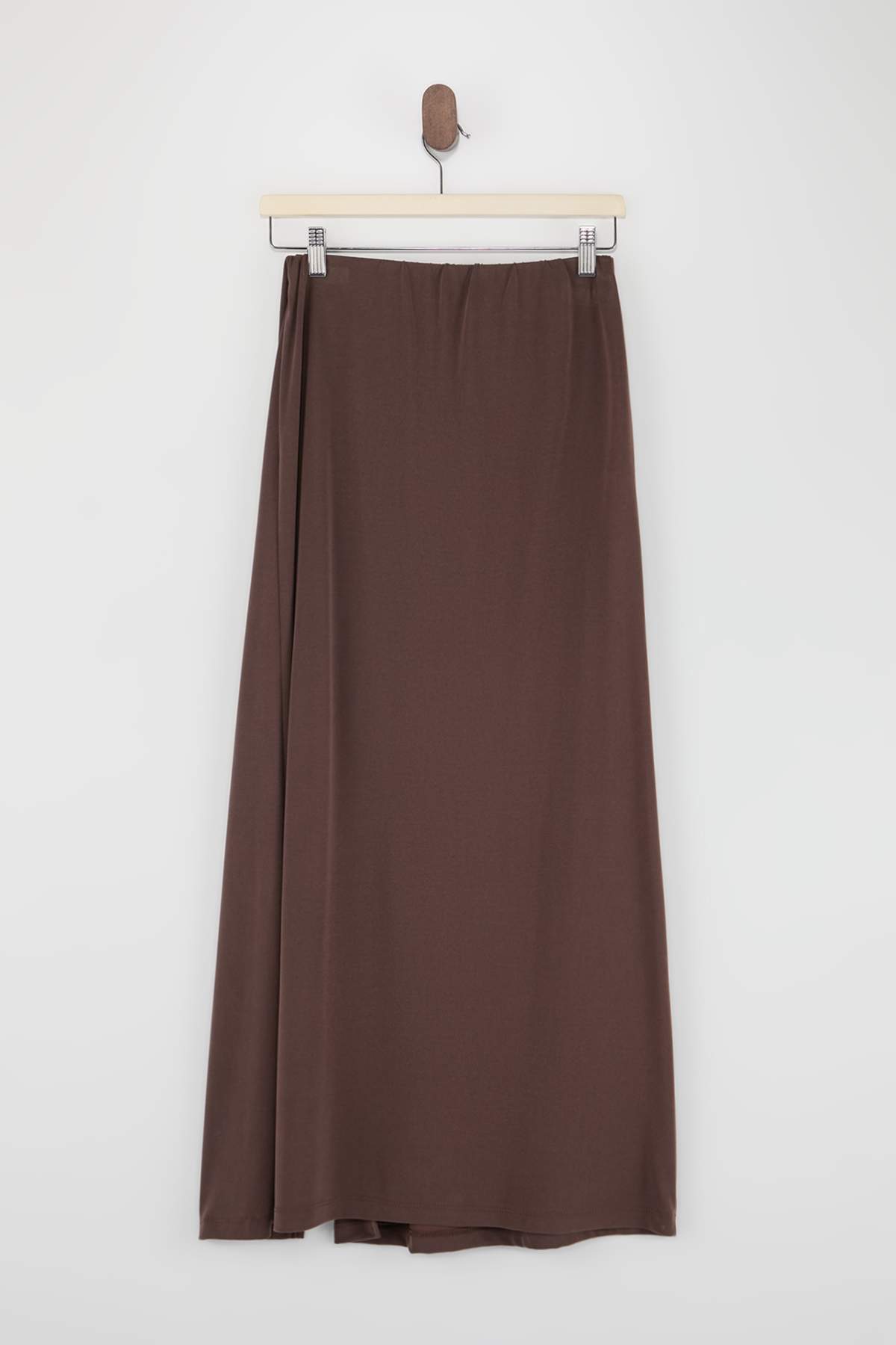 Trendyolmilla  Kahverengi Uzun Örme Modal Etek TDRSS26ET00037 - Görsel 9
