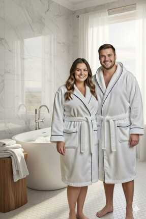 LE GULE HOME BATTAL BOY GENİŞ KALIP %100 PAMUK KADIN &ERKEK BORNOZU