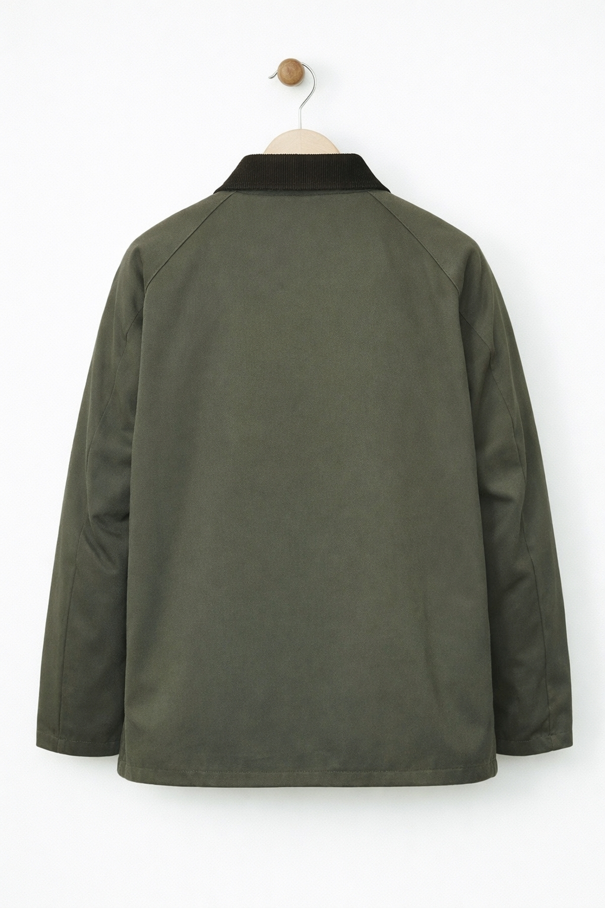 EA LİNE  Haki Regular Fit Kadife Yaka ve Çıtçıt Detaylı Unisex Mevsimlik Mont&Ceket - Görsel 6