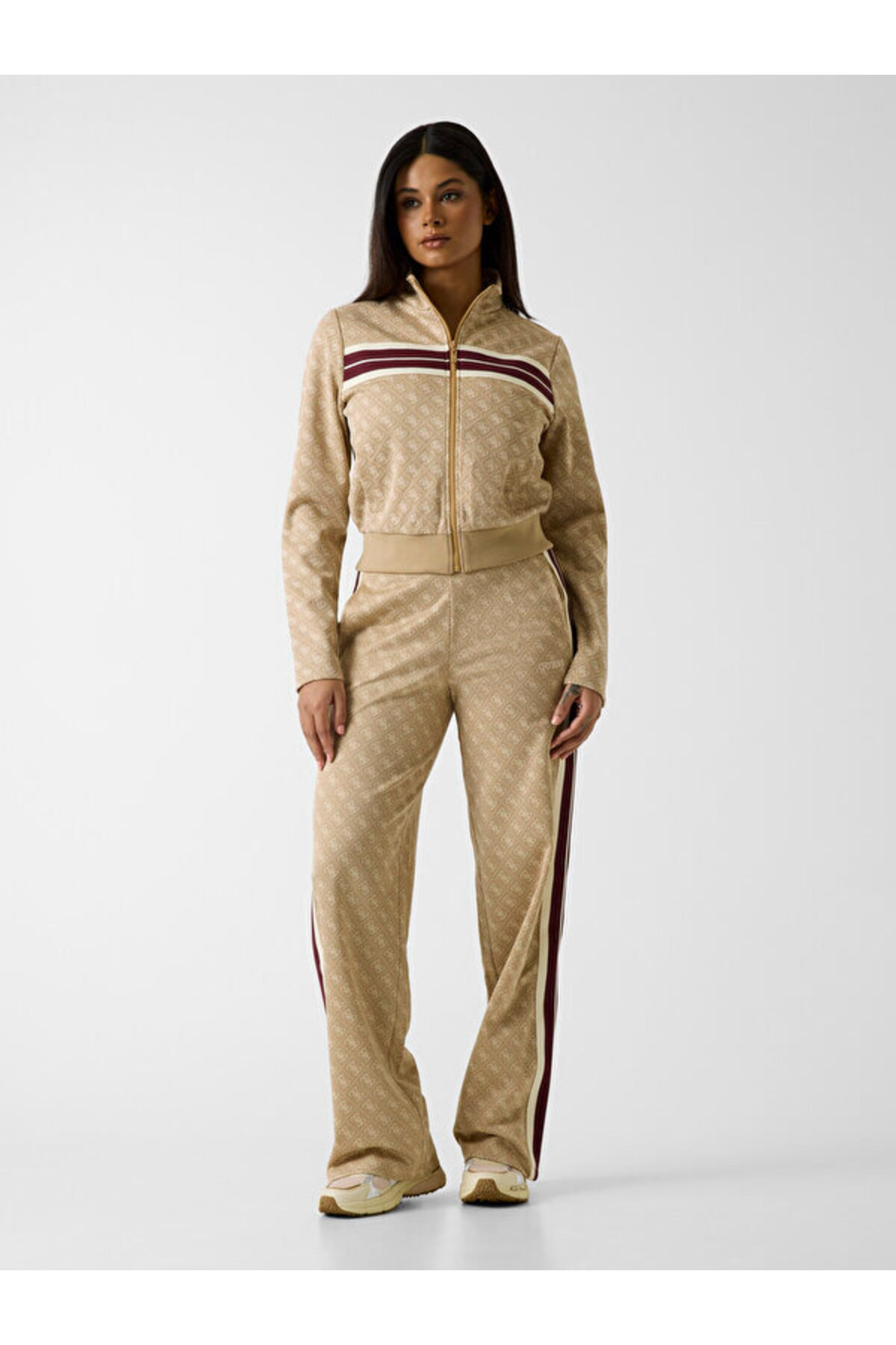Guess Jacquard Kadın Aktif Sweatshirt görsel 3