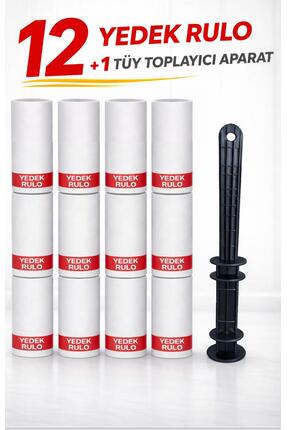 Galeriyo Tüy Toplayıcı Aparat + 12 Adet Yedek Rulo (360 Yaprak)