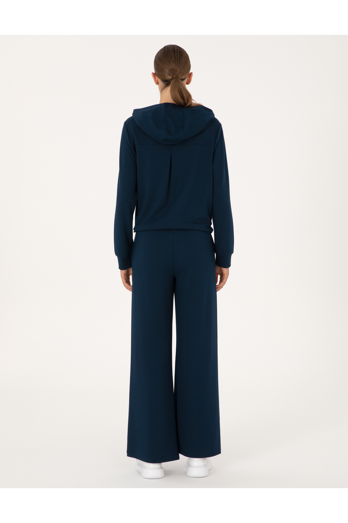 Pierre Cardin  Lacivert Flare Fit Modal Karışımlı Eşofman Altı 50314962-VR033 - Görsel 5