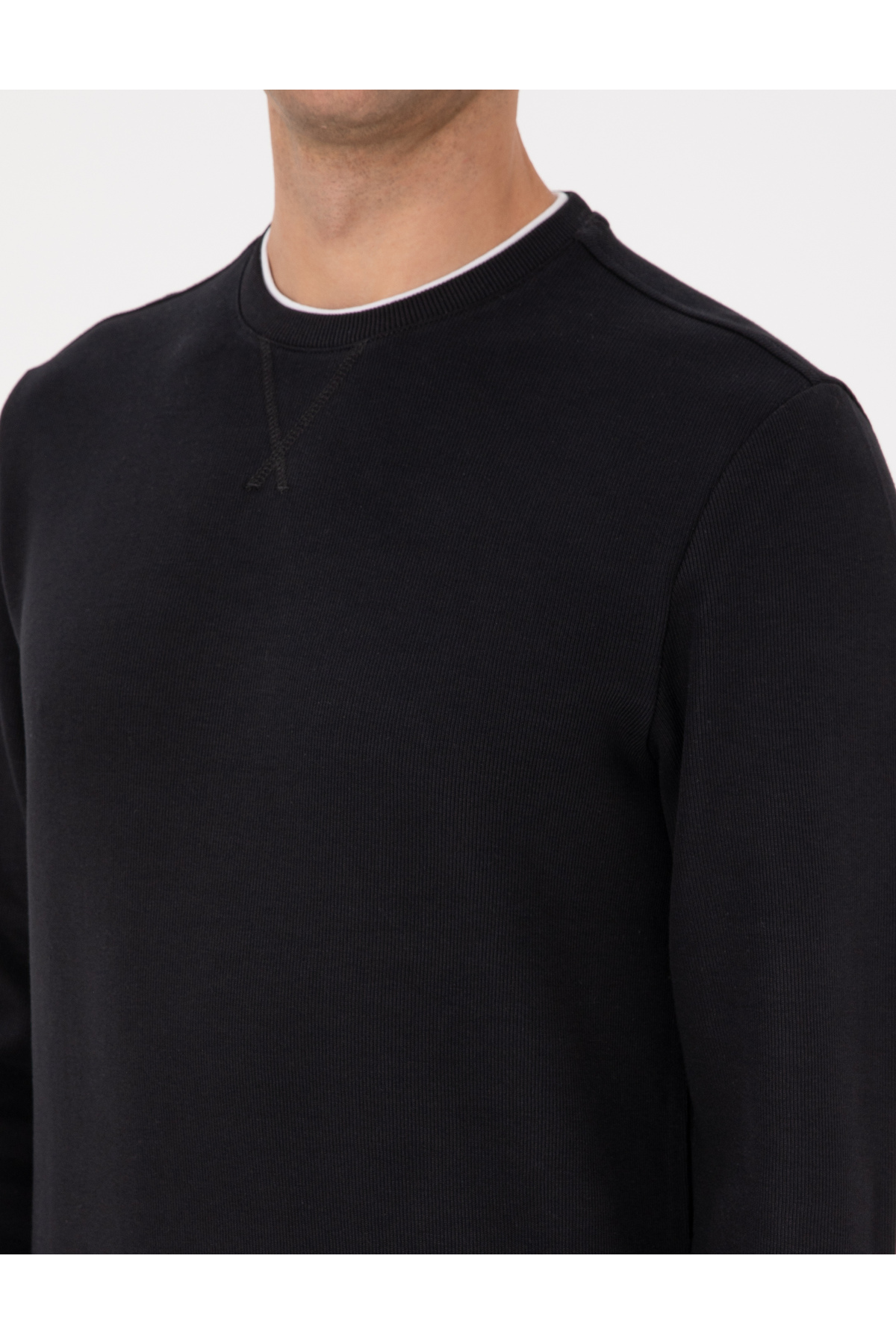 Pierre Cardin Siyah Regular Fit Sweatshirt 50311649-VR046 görsel 7