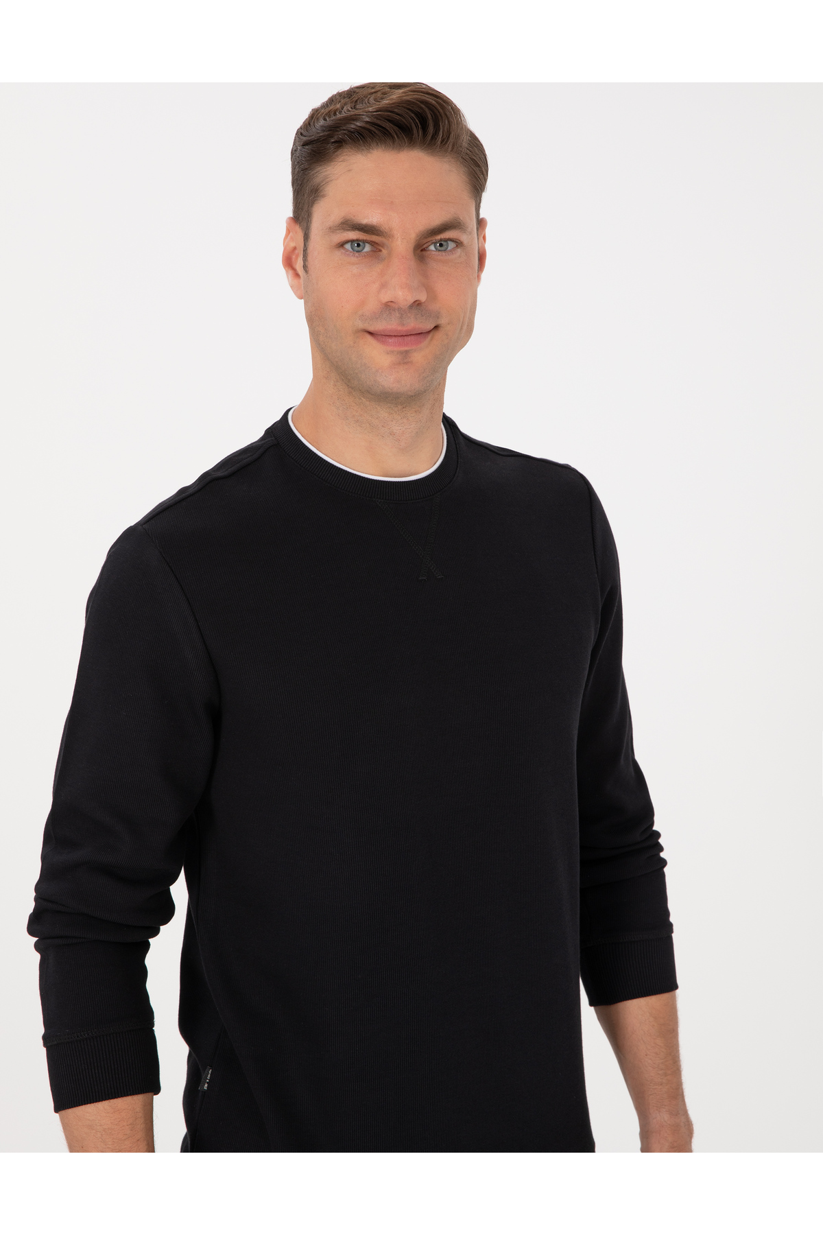 Pierre Cardin Siyah Regular Fit Sweatshirt 50311649-VR046 görsel 2