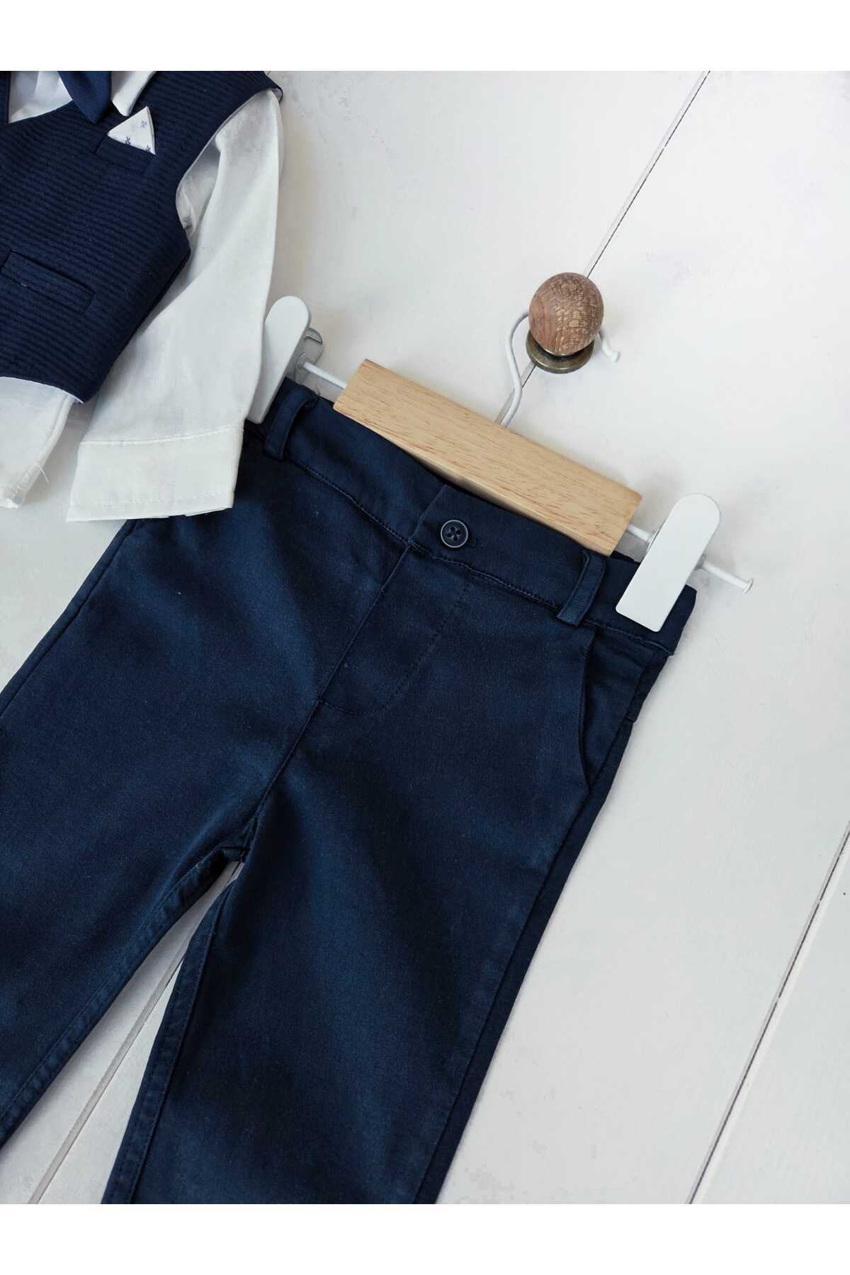 Panfilia Erkek Bebek Yelekli Gömlekli Papyonlu Ayakkabılı Mevlüt Düğün Takımı fotoğrafı 5 (önizleme)