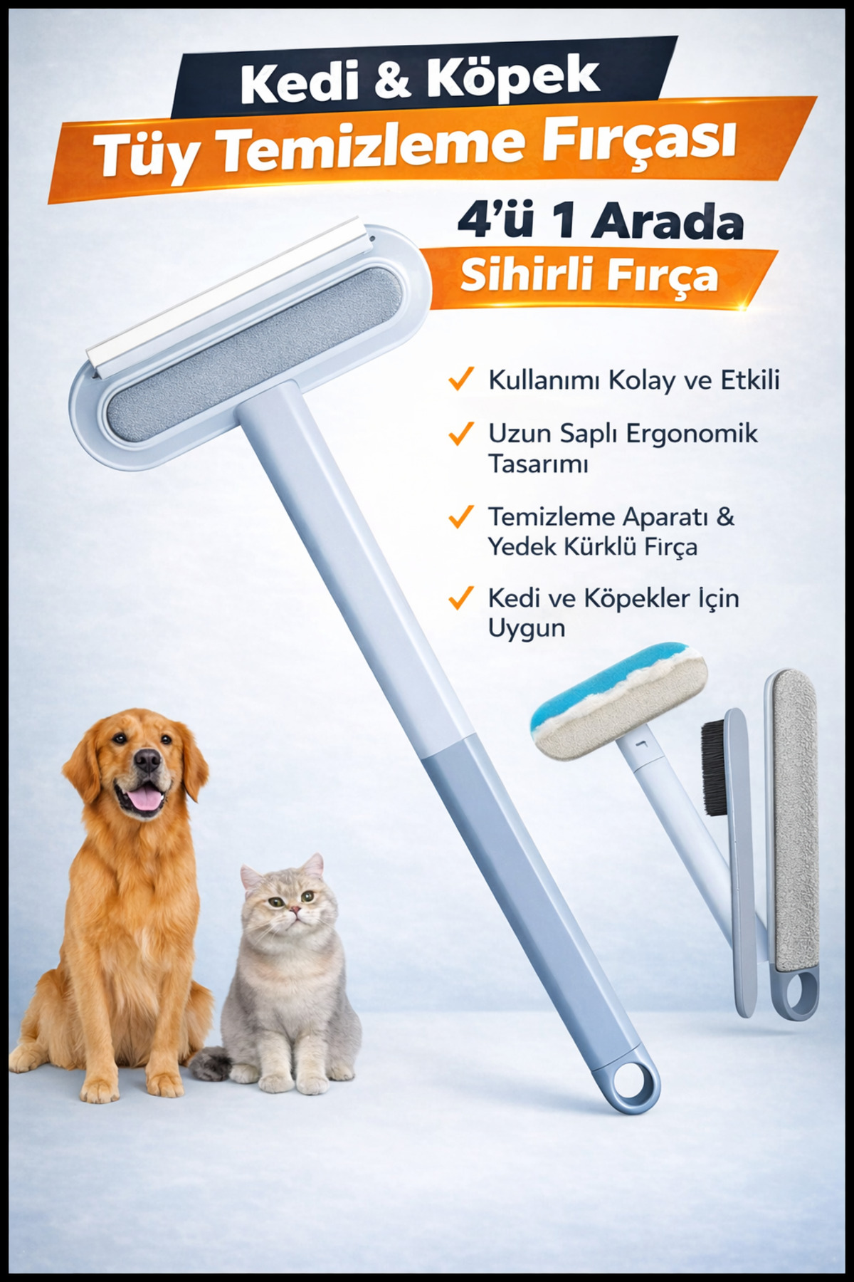 Manosta Kedi & Köpek Tüy Temizleme Fırçası – 4