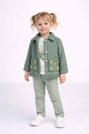 Yollo Kids Kız Çocuk Ceketli 3’lü Takım