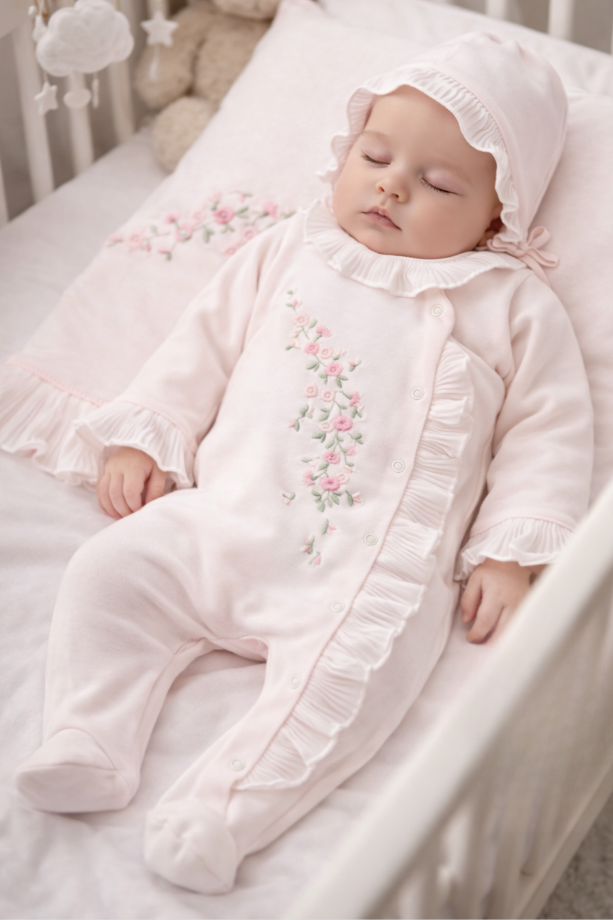 Yasmina Rose Baby Girl White Signature Premium Baby Girl Hospital Set Luxury Newborn Gift BOX