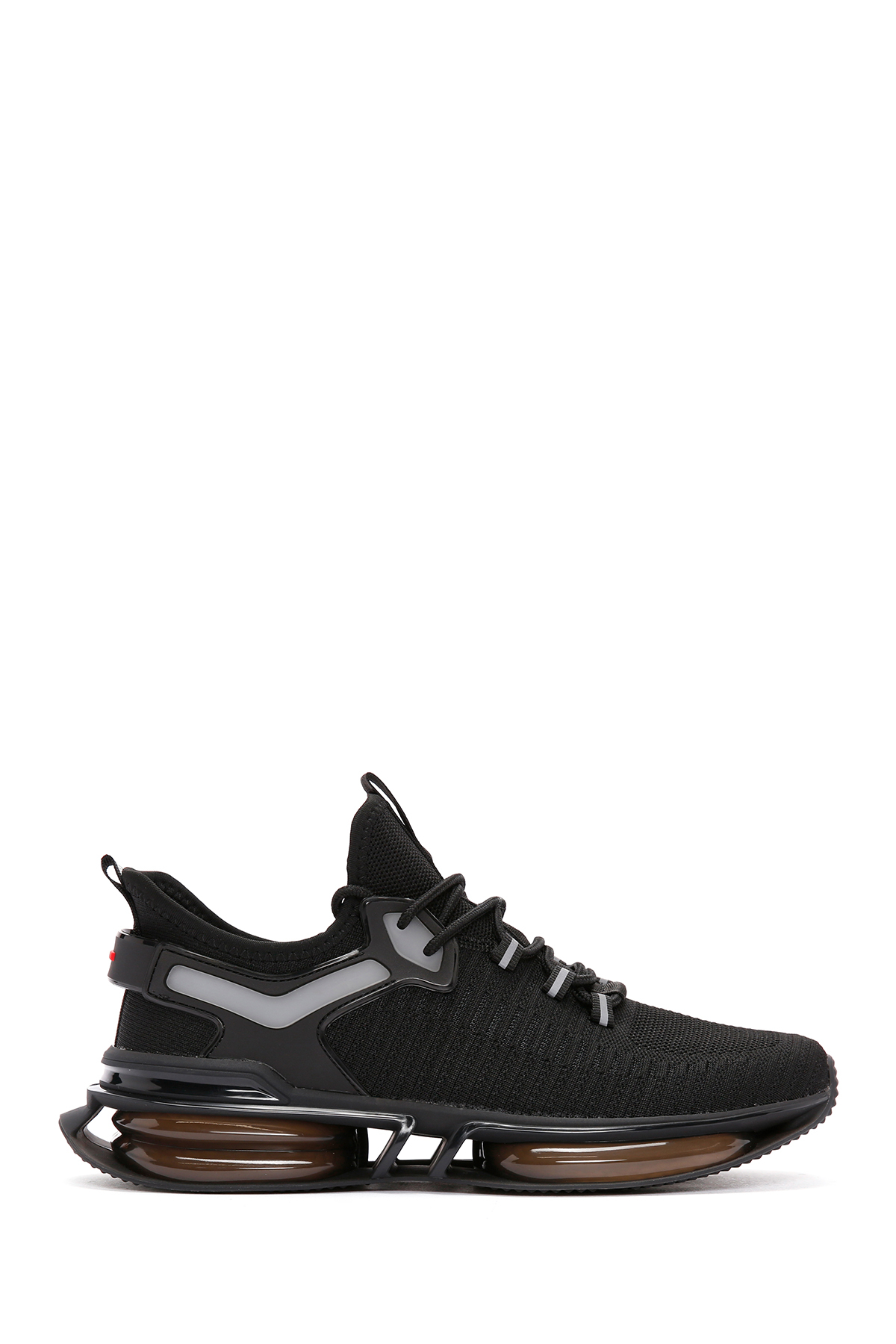 Derimod Zero Erkek Siyah Bağcıklı Kalın Tabanlı Kumaş Sneaker 26SFD69116F