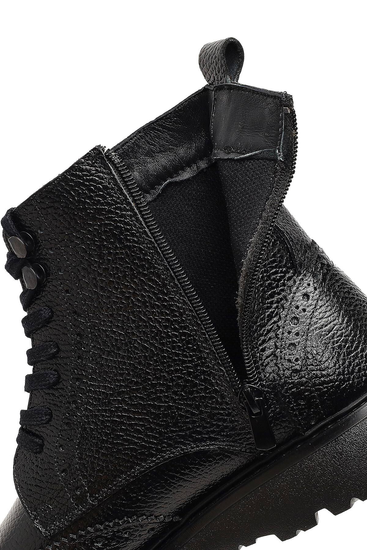 Derimod  Erkek Siyah Fermuarlı Deri Bot 25WFD8202FT - Görsel 7