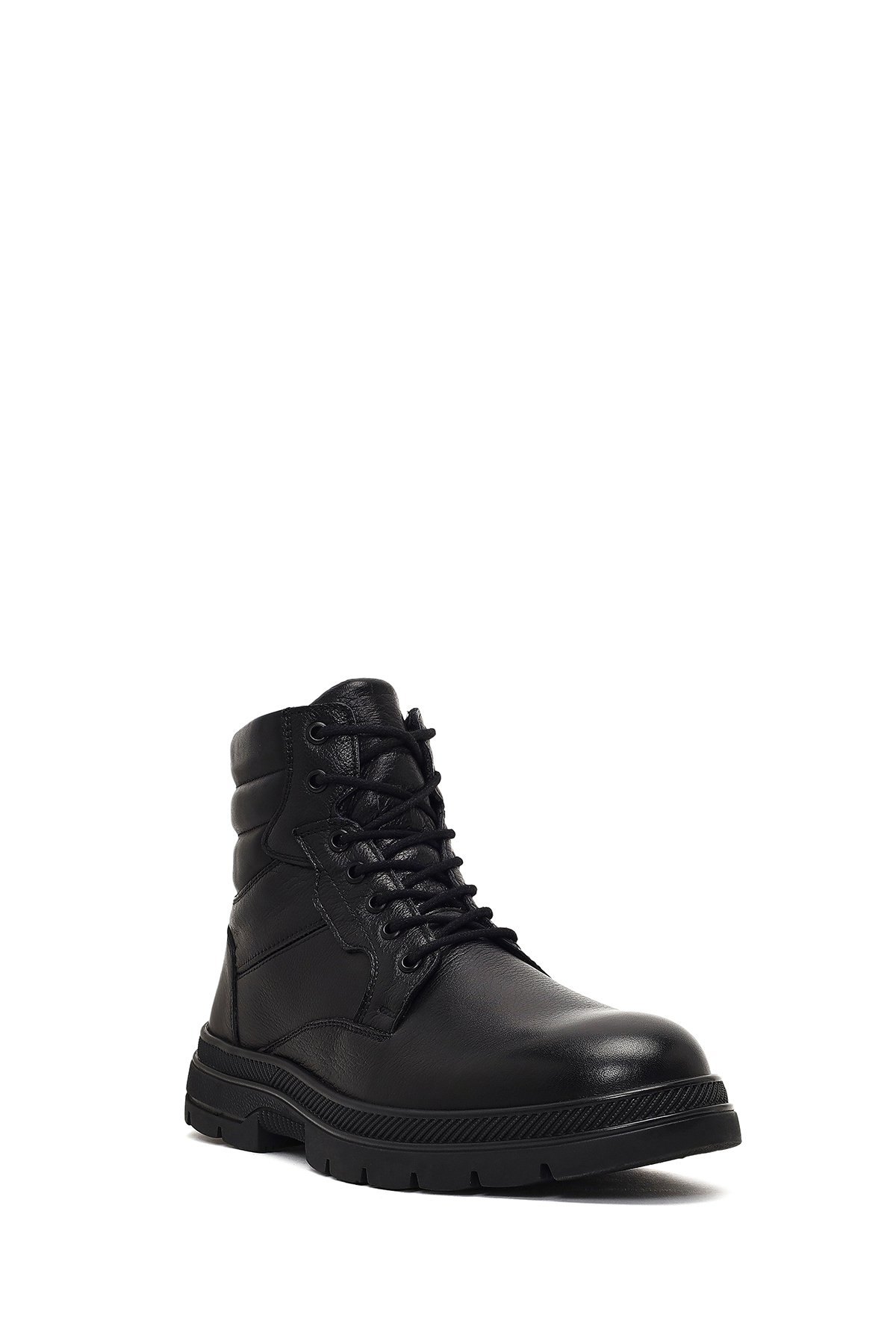 Derimod  Erkek Siyah Bağcıklı Deri Bot 25WFD700518 - Görsel 8