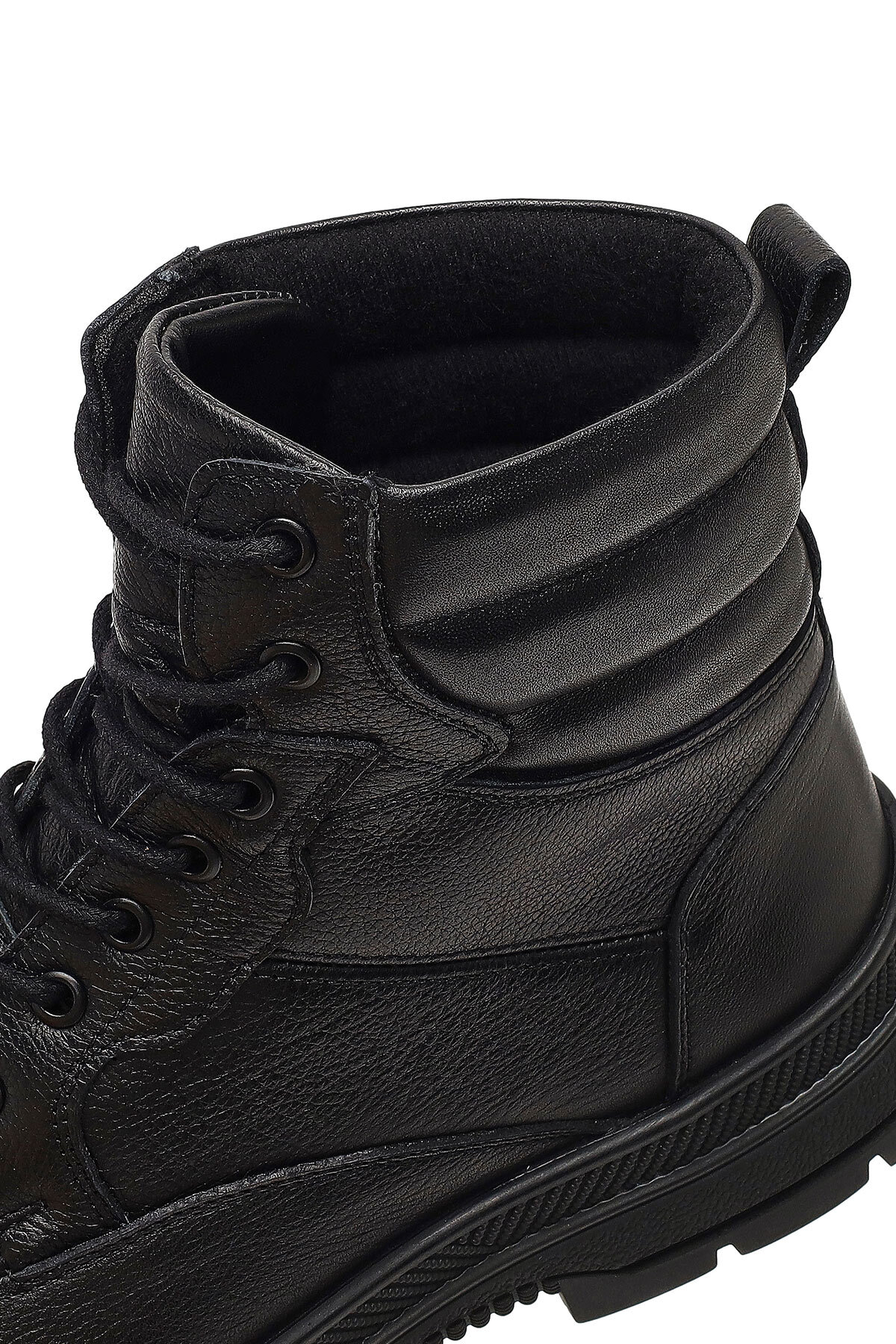 Derimod  Erkek Siyah Bağcıklı Deri Bot 25WFD700518 - Görsel 7