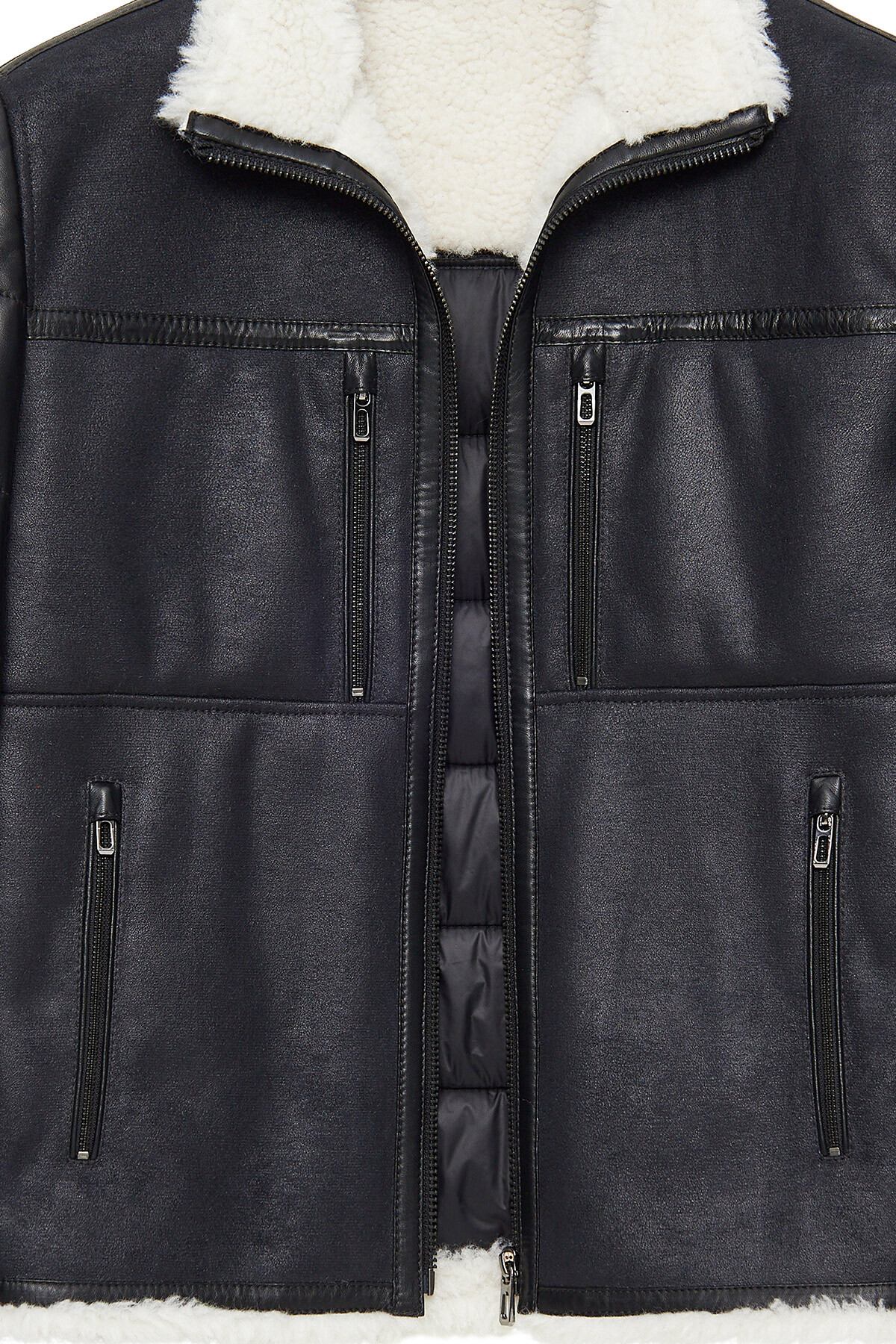 Derimod  Zermatt Erkek Siyah Teddy Mont 24WGD6556FF - Görsel 5