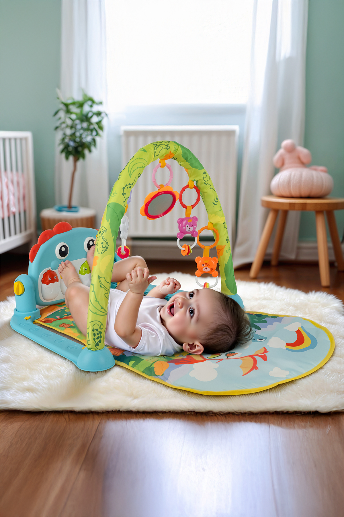 Babycim Babycim 0643 Piyanolu Dinazor Oyun Halısı Aktivite Oyun fotoğrafı 2 (önizleme)