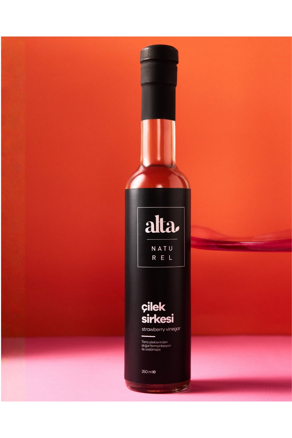 Alta Naturel Organik Fermente Çilek Sirkesi Katkısız Cam Şişe - 250 ml - Fiyatı, Yorumları